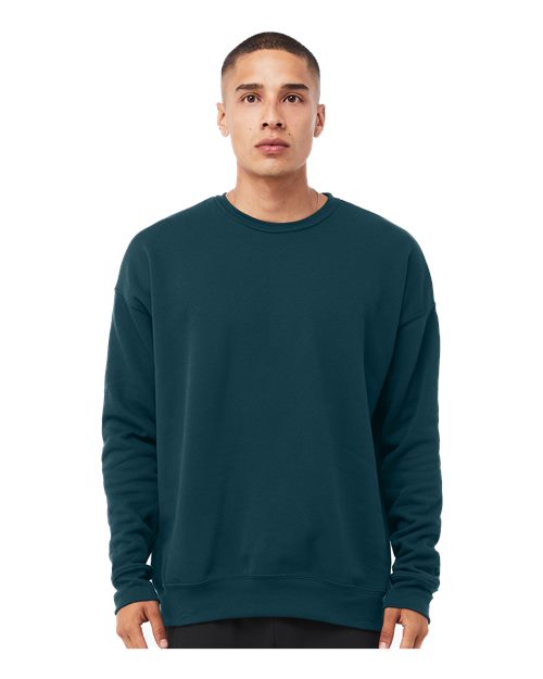 Unisex Sponge Fleece Drop Shoulder Crewneck Sweatshirt - L