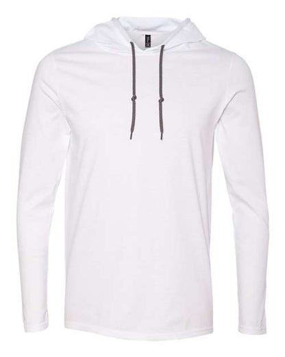 Men's SoftstyleÂ® Lightweight Hooded Long Sleeve T-Shirt
