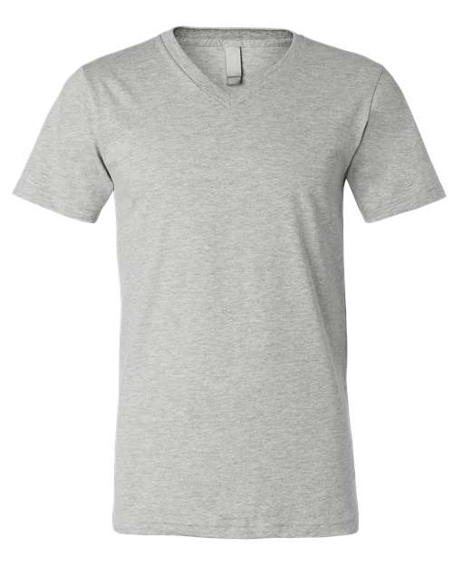 Unisex Heather CVC V-Neck Tee - 3XL