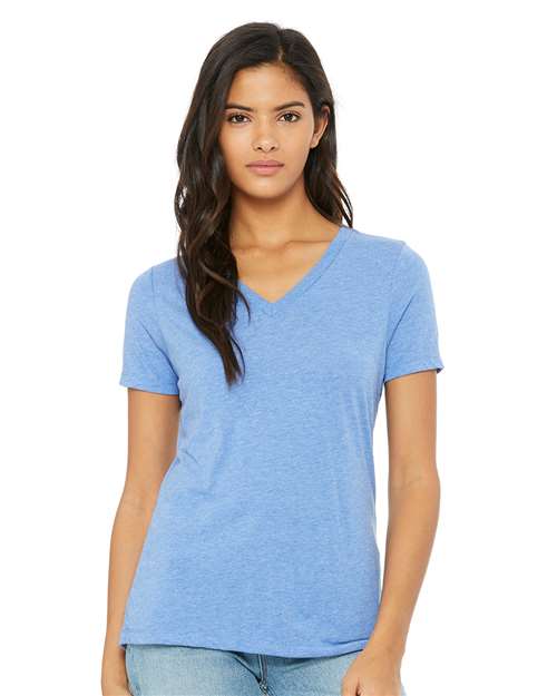 Women's Relaxed Triblend V-Neck Tee 6415