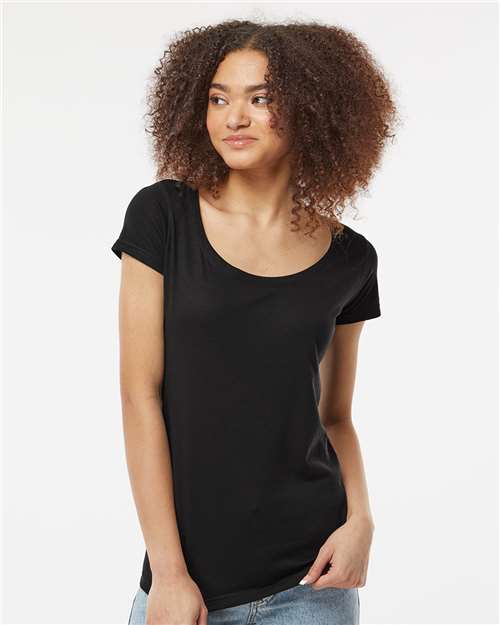 Women's Poly-Rich Scoop Neck T-Shirt 243