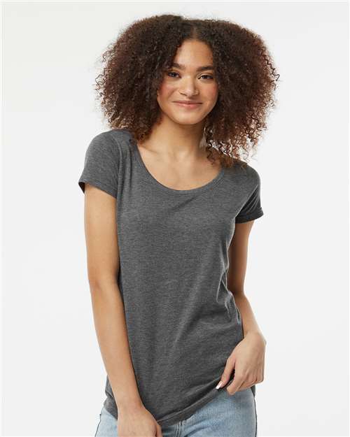 Women's Poly-Rich Scoop Neck T-Shirt 243