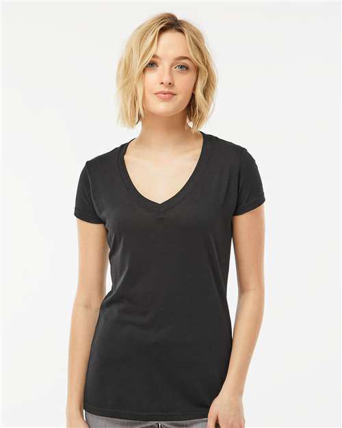 Women's Poly-Rich V-Neck T-Shirt 244