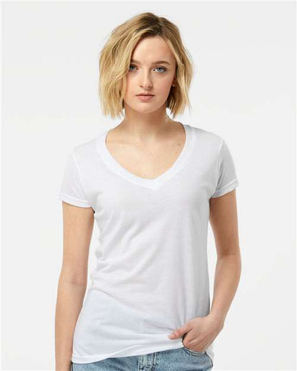 Women's Poly-Rich V-Neck T-Shirt 244
