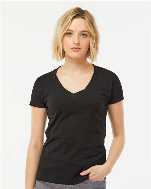 Women's Fine Jersey V-Neck T-Shirt 214