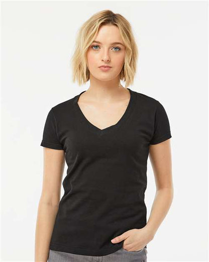 Women's Fine Jersey V-Neck T-Shirt 214