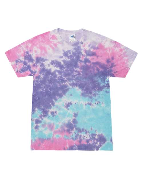 Unisex Multi-Color Tie-Dyed T-Shirt - L