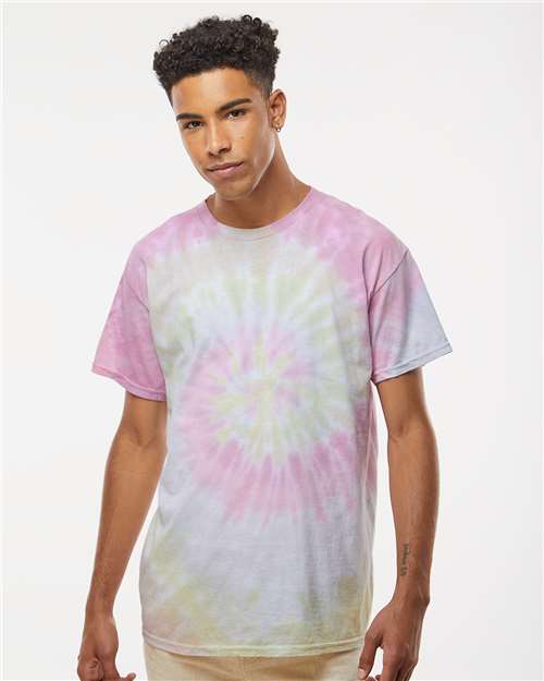 Unisex Multi-Color Tie-Dyed T-Shirt - L