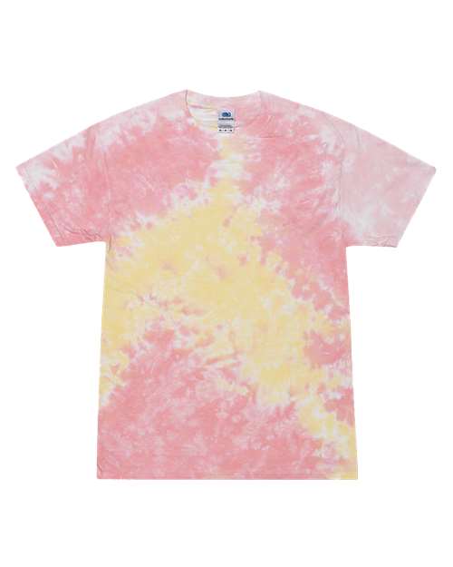 Unisex Multi-Color Tie-Dyed T-Shirt - L