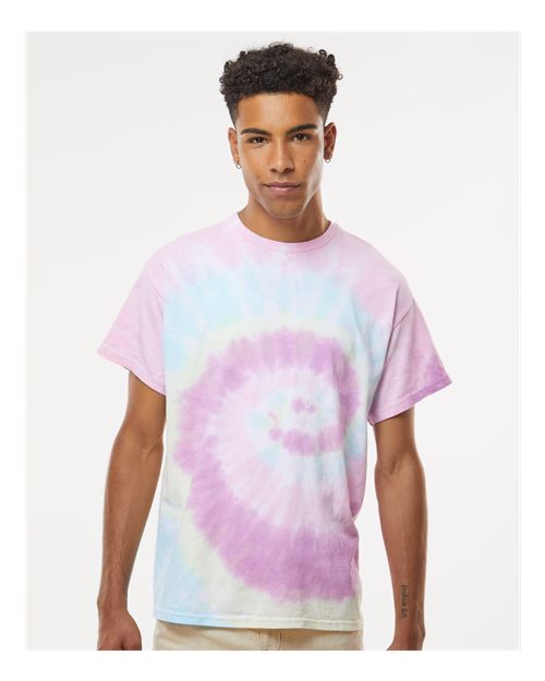 Unisex Multi-Color Tie-Dyed T-Shirt - L