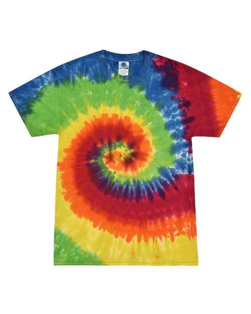 Unisex Multi-Color Tie-Dyed T-Shirt - L