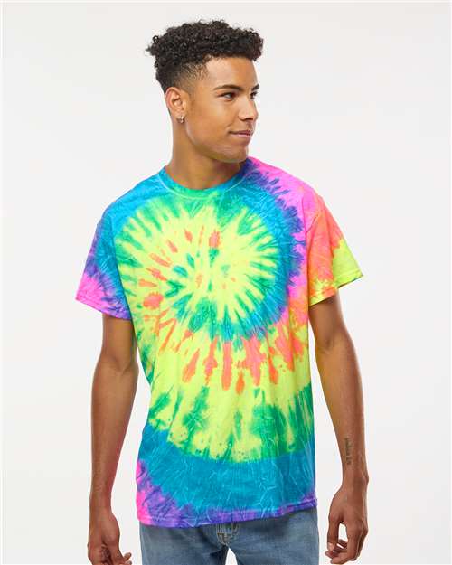 Unisex Multi-Color Tie-Dyed T-Shirt - L