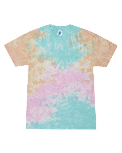 Unisex Multi-Color Tie-Dyed T-Shirt - L