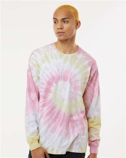 Unisex Tie-Dyed Long Sleeve T-Shirt - S