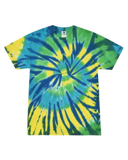Unisex Multi-Color Tie-Dyed T-Shirt - L