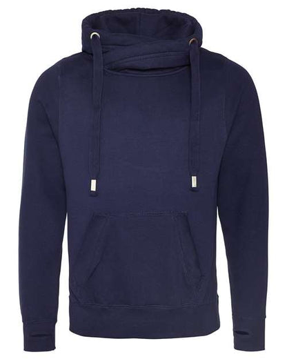 Unisex Cross Neck Hooded Sweatshirt