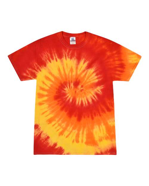 Unisex Multi-Color Tie-Dyed T-Shirt - L