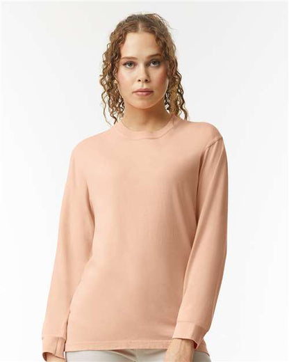 Garment-Dyed Heavyweight Long Sleeve T-Shirt - S