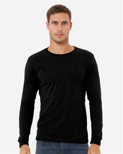 Heather CVC Long Sleeve Tee - XS