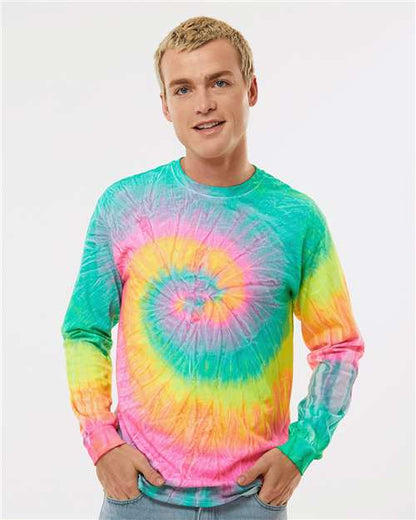 Unisex Tie-Dyed Long Sleeve T-Shirt - S