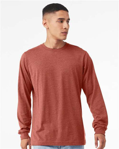Heather CVC Long Sleeve Tee - XS