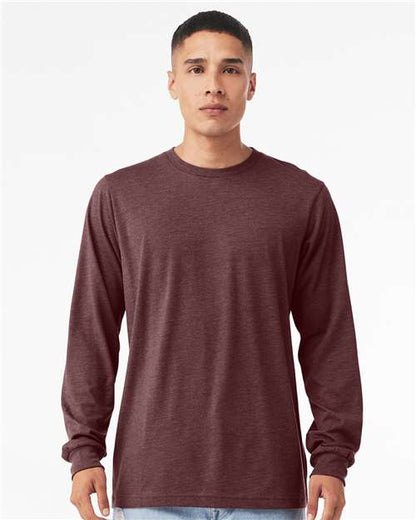 Heather CVC Long Sleeve Tee - XS