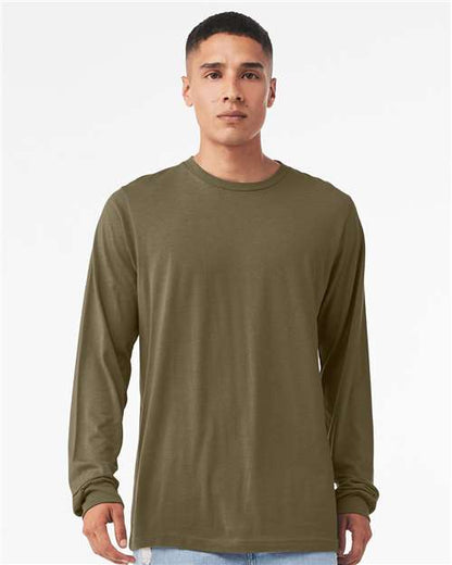 Heather CVC Long Sleeve Tee - XS