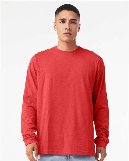 Heather CVC Long Sleeve Tee - XS