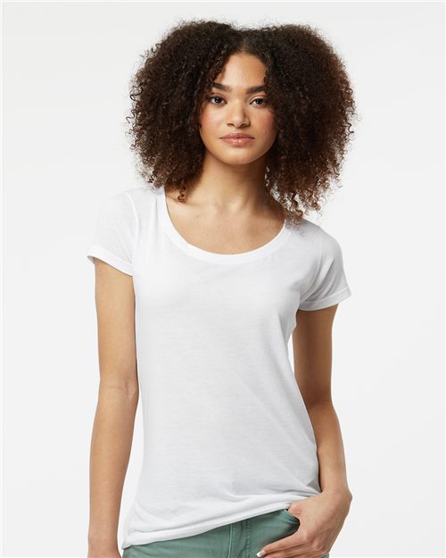 Women's Poly-Rich Scoop Neck T-Shirt 243