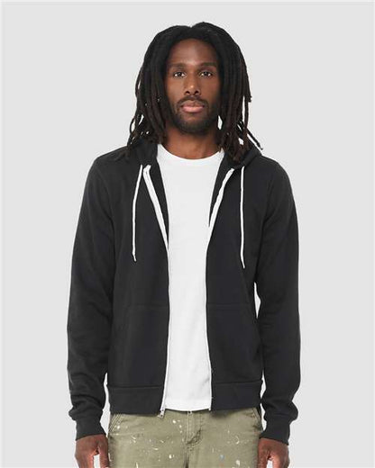 Unisex Sponge Fleece Full-Zip Hoodie Sweatshirt 3739