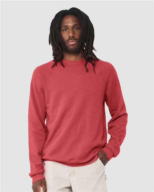 Unisex Sponge Fleece Raglan Crewneck Sweatshirt - L