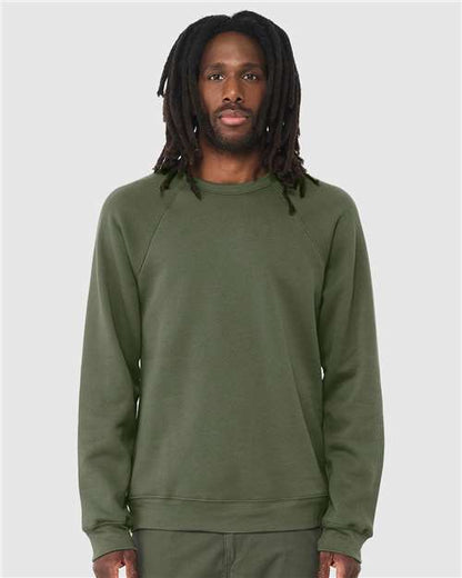 Unisex Sponge Fleece Raglan Crewneck Sweatshirt - XS