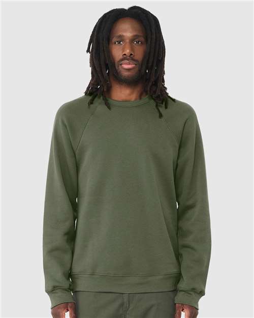 Unisex Sponge Fleece Raglan Crewneck Sweatshirt - L