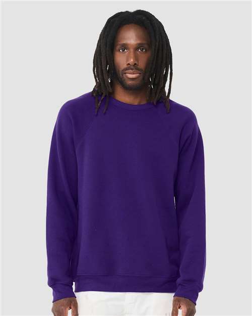 Unisex Sponge Fleece Raglan Crewneck Sweatshirt - L