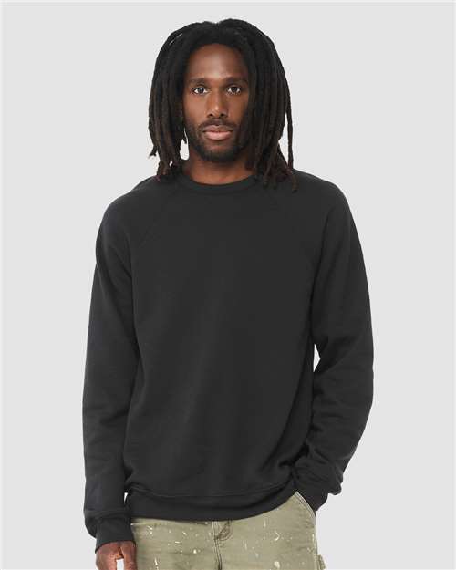 Unisex Sponge Fleece Raglan Crewneck Sweatshirt - L