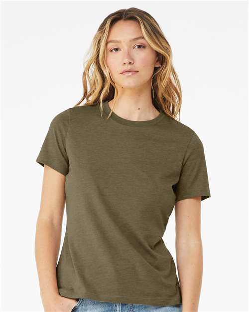 Womenâ€™s Relaxed Fit Heather CVC Tee - L