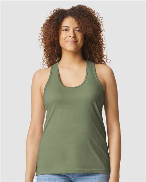 Women's SoftstyleÂ® CVC Racerback Tank Top