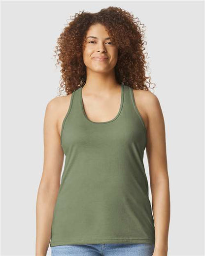 Women's SoftstyleÂ® CVC Racerback Tank Top