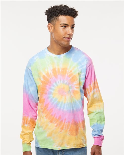 Unisex Tie-Dyed Long Sleeve T-Shirt - S