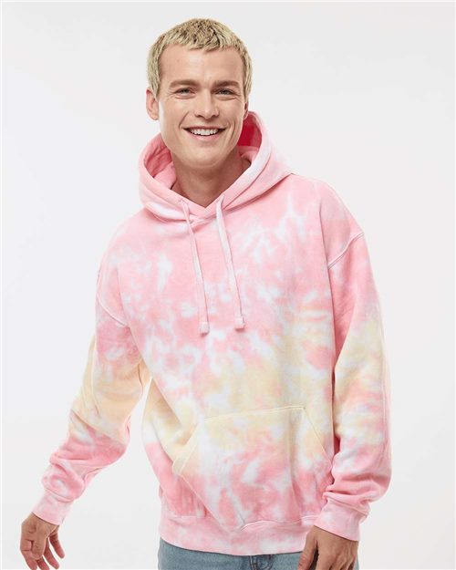 Unisex Tie-Dyed Hooded Sweatshirt - S