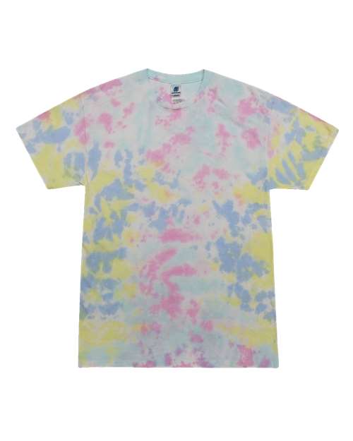 Unisex Multi-Color Tie-Dyed T-Shirt - L
