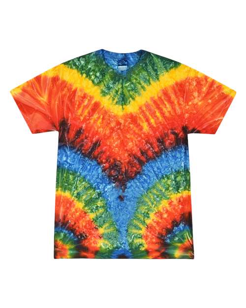 Unisex Multi-Color Tie-Dyed T-Shirt - L