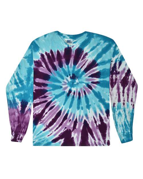Unisex Tie-Dyed Long Sleeve T-Shirt - M