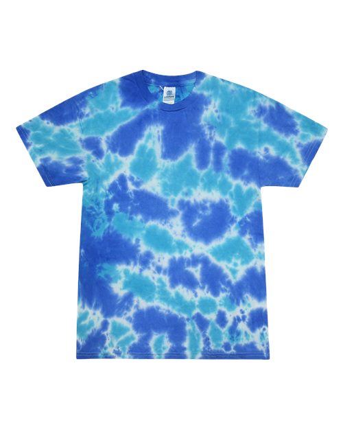 Unisex Multi-Color Tie-Dyed T-Shirt - L
