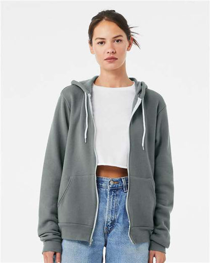 Unisex Sponge Fleece Full-Zip Hoodie Sweatshirt - XS