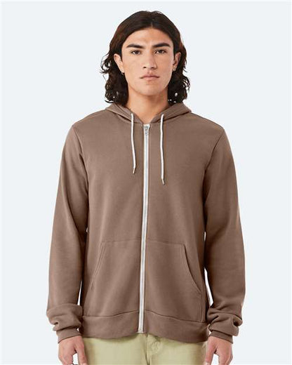 Unisex Sponge Fleece Full-Zip Hoodie Sweatshirt 3739