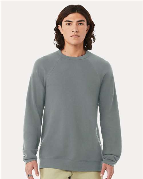 Unisex Sponge Fleece Raglan Crewneck Sweatshirt - L