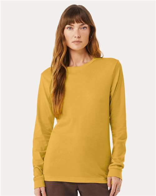 Heather CVC Long Sleeve Tee - L