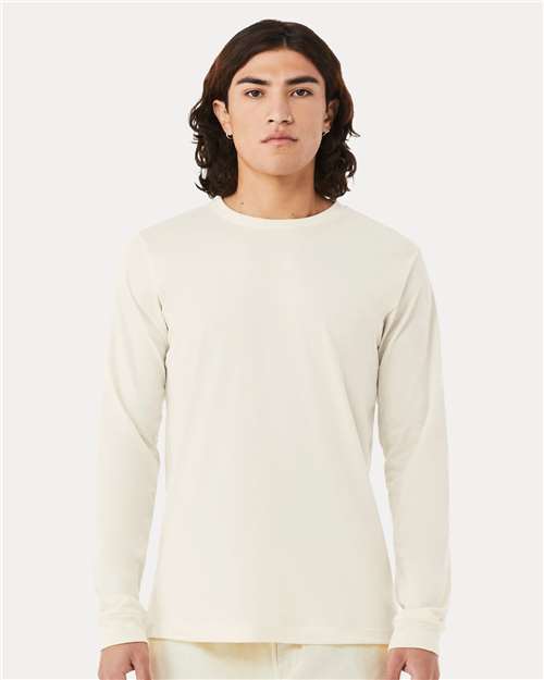 Heather CVC Long Sleeve Tee - L
