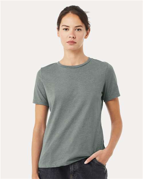 Womenâ€™s Relaxed Fit Heather CVC Tee - L